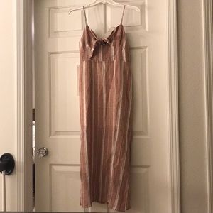 Midi length linen dress new with tags.